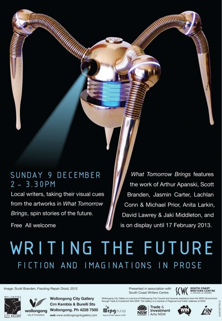 Writing The Future Poster from Wollongong City Gallery